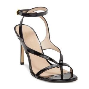 STUART WEITZMAN Align Elegant Black Strappy Heels